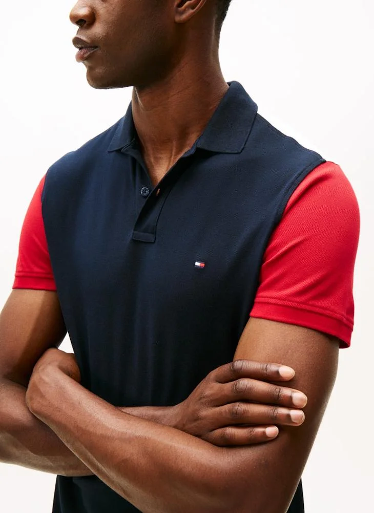 TOMMY HILFIGER  Logo colorblock Polo for Men | Best Price UAE