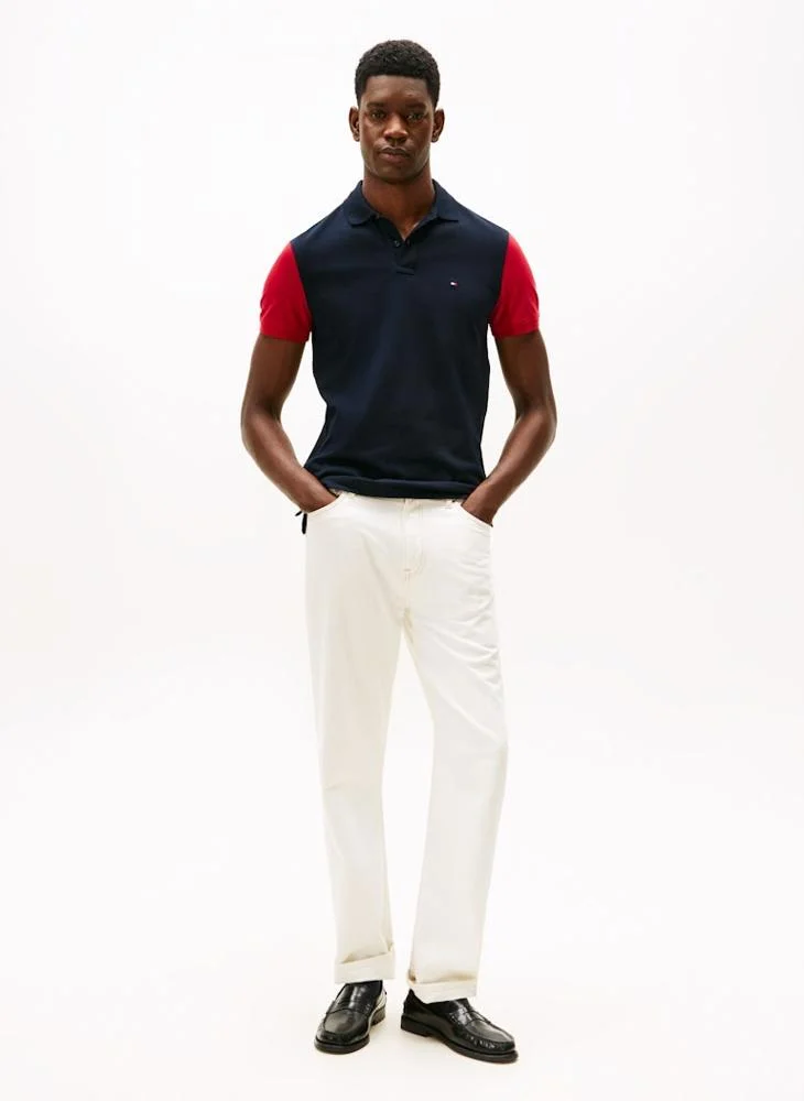 TOMMY HILFIGER  Logo colorblock Polo for Men | Best Price UAE