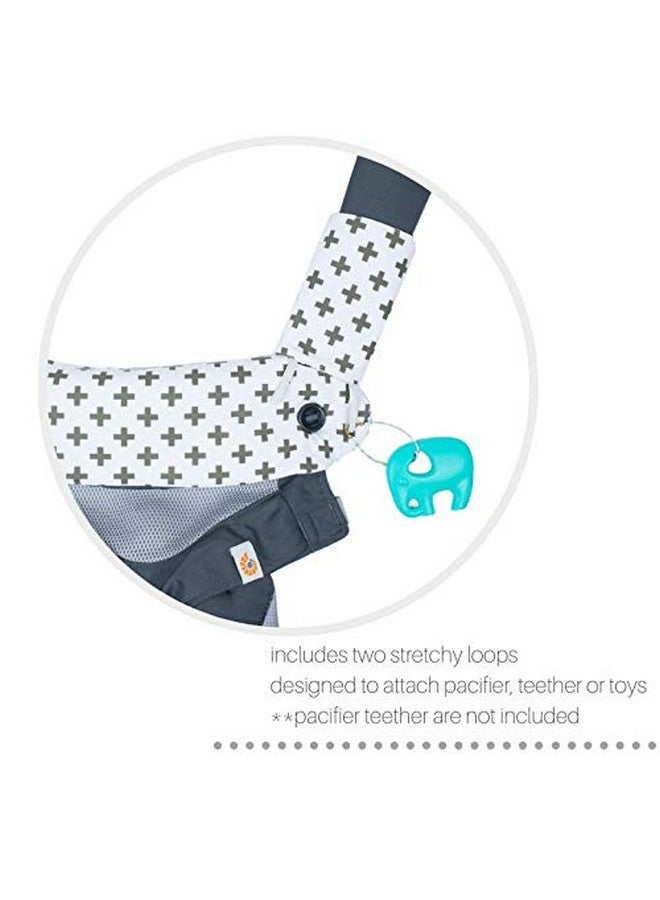 Mila Millie Mila Millie Premium 2 Packs Drool and Teething Reversible Cotton Pad - Fits Ergobaby Four Position 360 and Most Baby Carrier - Gray Arrow Cross Design - Hypoallergenic - Image 5