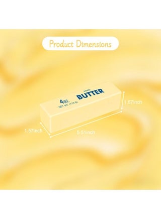 Butter Squishy Slow Rising Stress Relief Toy, Realistic Butter Stick Squeeze Toy, Soft PU Foam Fidget Toy for Anxiety & Sensory Relief, Cute Desk Decor for Kids & Adults, Office & School(2PCS) - view 4