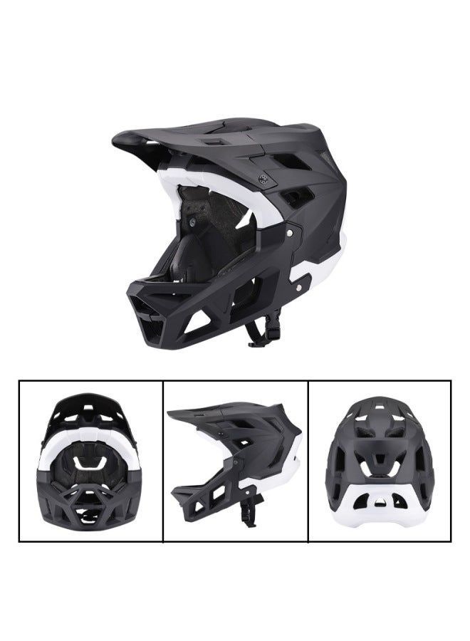 Black And White New Mountain Bike Cross-country Helmet Racing Race Downhill Adult Full Helmet Bicycle Cycling Helmet