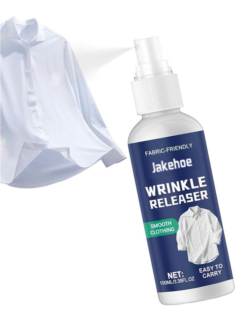 Jakehoe مزيل التجاعيد، مزيل للكهرباء الساكنة، مساعد كي الملابس مثالي للمساكن الجامعية، المنازل، السفر، العطلات الشاطئية، الخريف، الصيف، وأكثر من ذلك (100 مل) - Image 1