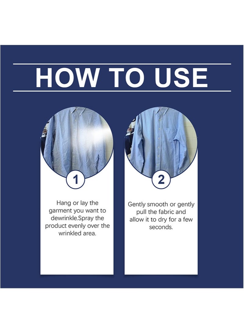 Jakehoe مزيل التجاعيد، مزيل للكهرباء الساكنة، مساعد كي الملابس مثالي للمساكن الجامعية، المنازل، السفر، العطلات الشاطئية، الخريف، الصيف، وأكثر من ذلك (100 مل) - Image 3