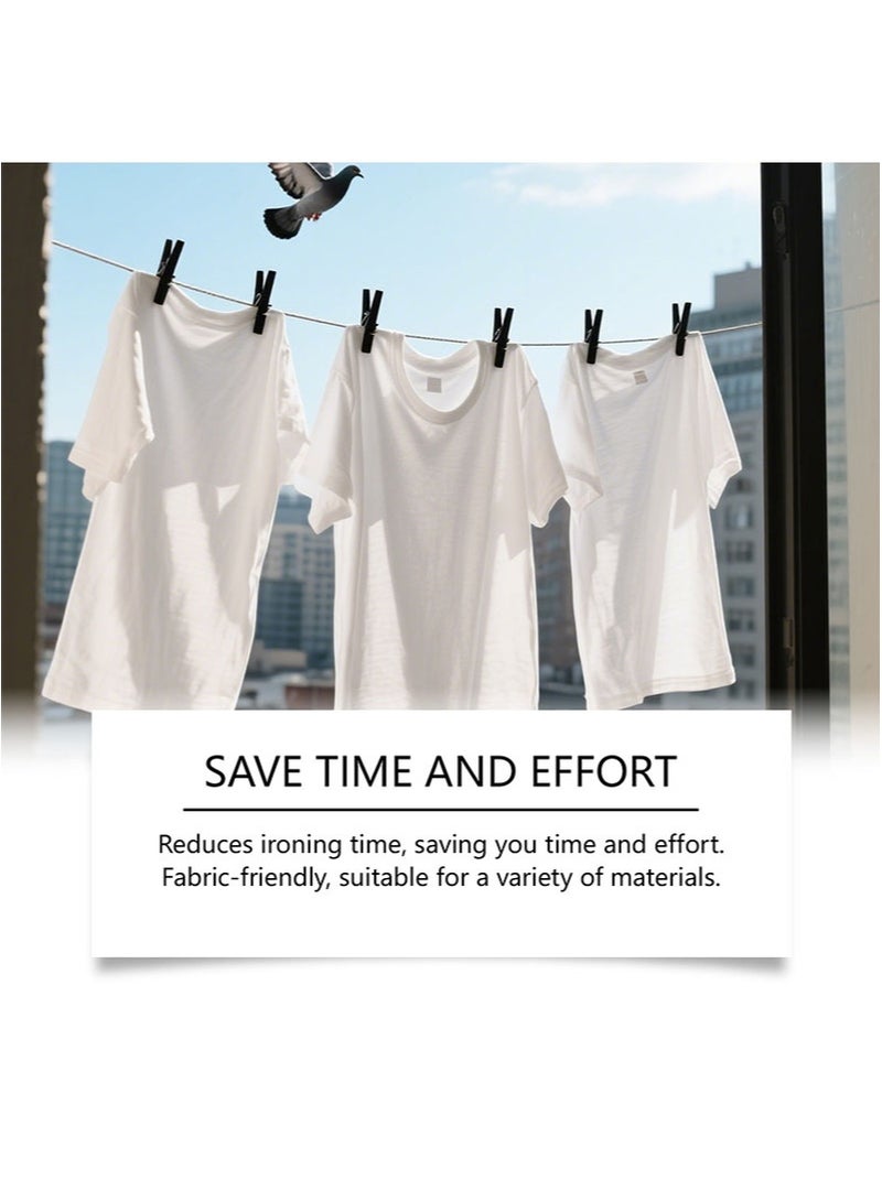 Jakehoe مزيل التجاعيد، مزيل للكهرباء الساكنة، مساعد كي الملابس مثالي للمساكن الجامعية، المنازل، السفر، العطلات الشاطئية، الخريف، الصيف، وأكثر من ذلك (100 مل) - Image 4