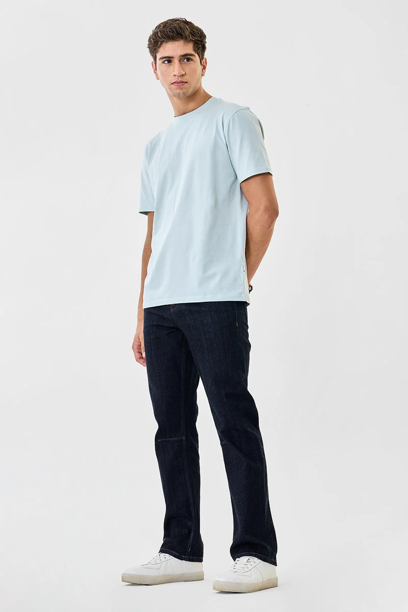 SNITCH جينز مستقيم بخصر مرتفع وقماش مطاطي