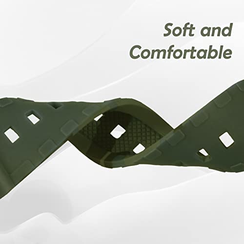 OliBoPo Waterproof Natural Resin Replacement Watch Band for Casio AQ- S800W SGW-300H MRW-200H AE-1200 W-800H W-735H (Camouflage ArmyGreen) - Image 4