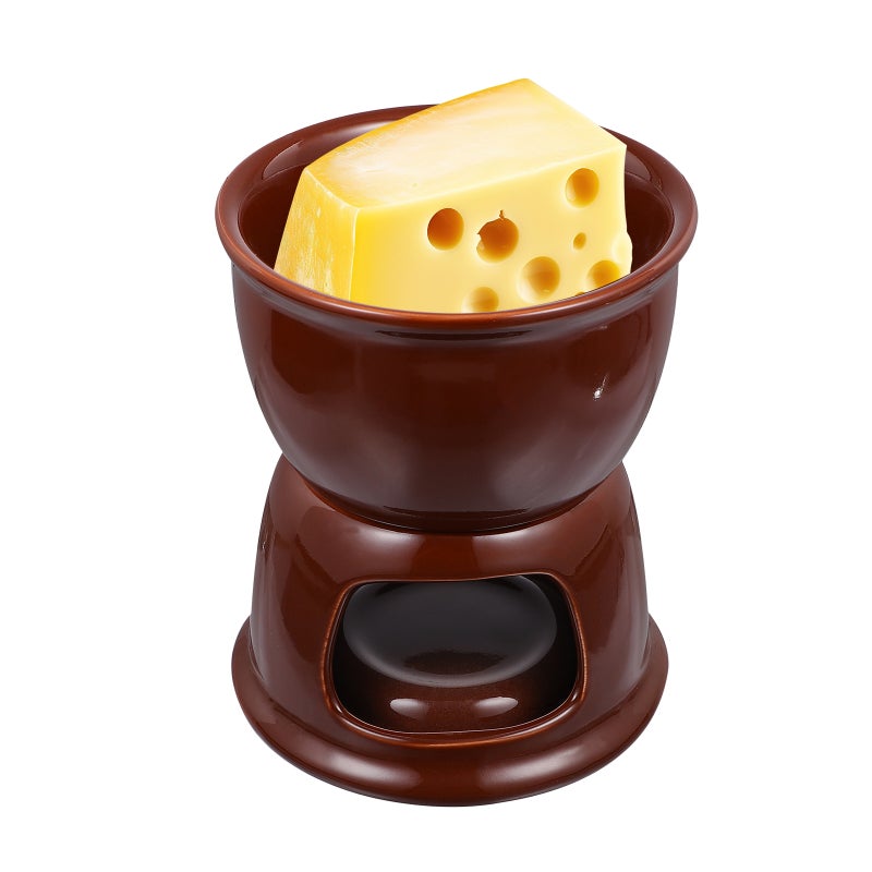 1 Set Ceramic Cheese Fondue Cheese Melting Pot Chocolate Melting Stove - Image 5