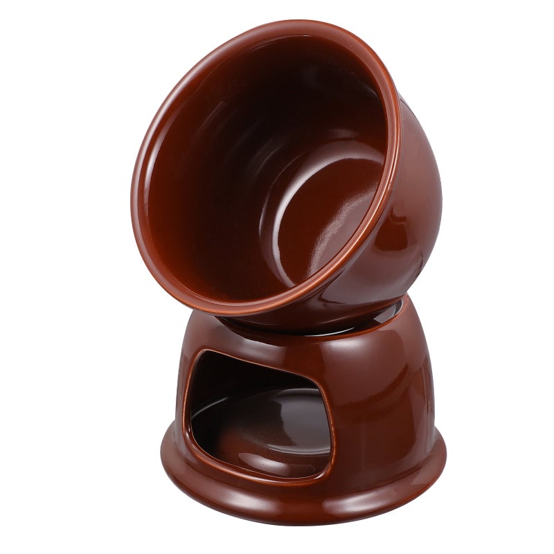1 Set Ceramic Cheese Fondue Cheese Melting Pot Chocolate Melting Stove - Image 2