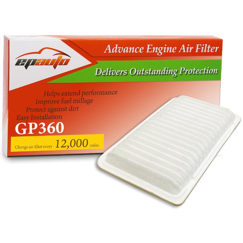 EPAuto GP360 (CA9360) Engine Air Filter Replacement for Toyota Camry (2002-2006), Highlander (2001-2013), Sienna, Solara, Lexus RX330/ES330 (2004-2006), RX350 (2007-2009), ES300 (2002-2003) - Image 1