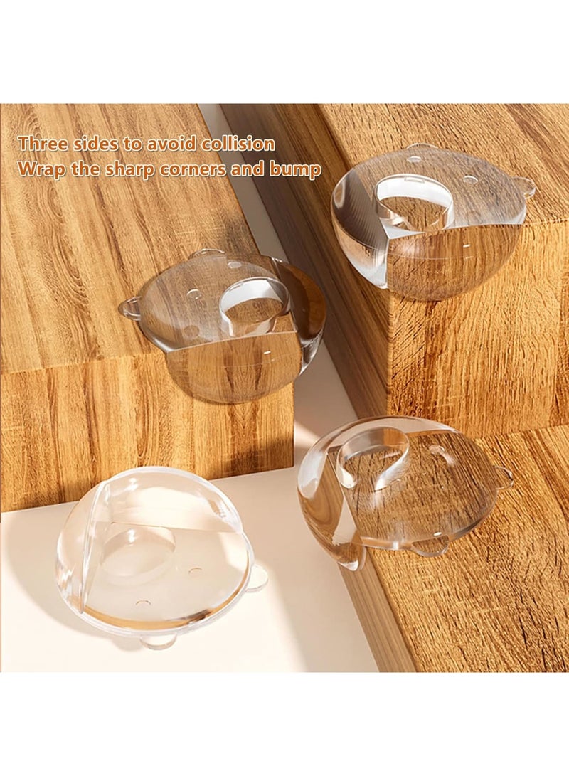 SOLARAE Corner Protectors for Baby, 20 Pack Transparent Edge Protector, Furniture Corner Protectors, Stop Child Head Injuries, Proof Bumper & Cushion for Sharp Corners, Clear - Image 5