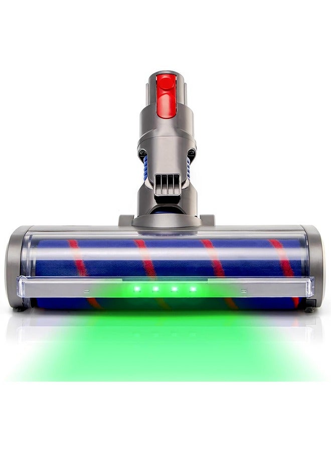 Soft Roller Brush Motorhead Attachment Quick-Release Replacement Parts with Dust Detection LED Headlights Floor Head for DS V7 V8 V10 V11 G5 Cordless Stick Vacuum Cleaners - Image 1