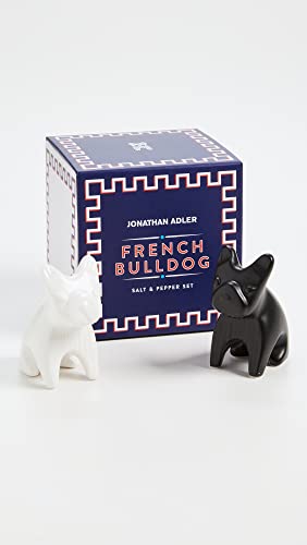Jonathan Adler جوناتان أدلر بولدوغ فرنسي ملح وفلفل، أسود/أبيض، مقاس واحد، (31830) - Image 2