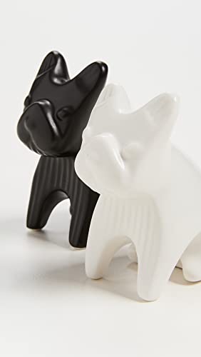 Jonathan Adler جوناتان أدلر بولدوغ فرنسي ملح وفلفل، أسود/أبيض، مقاس واحد، (31830) - Image 3