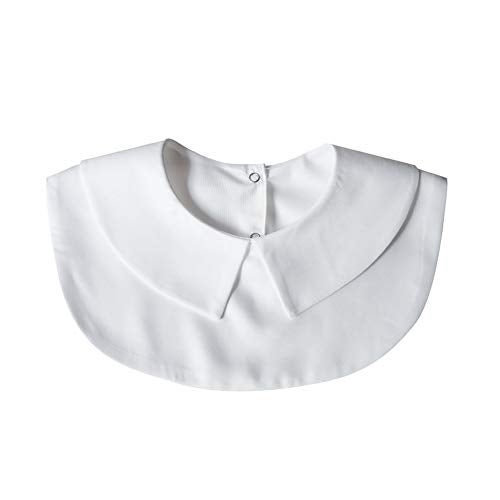 Joyci Girls Peter Pan Detachable Fake Collar Half Blouse Dickey Doll Collar (b White) - Image 1