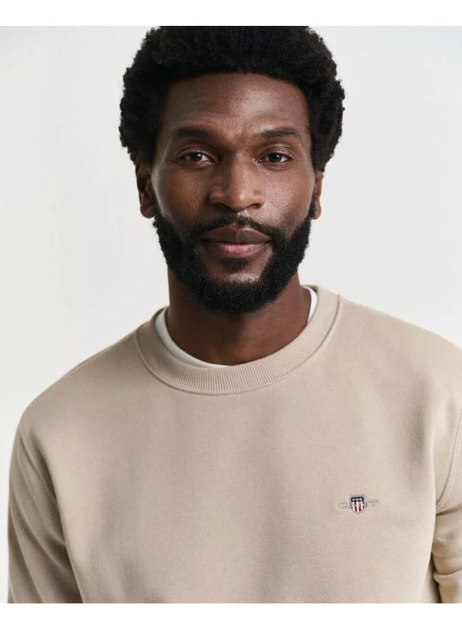 غانت كنزة دائرية بياقة عادية من جانت