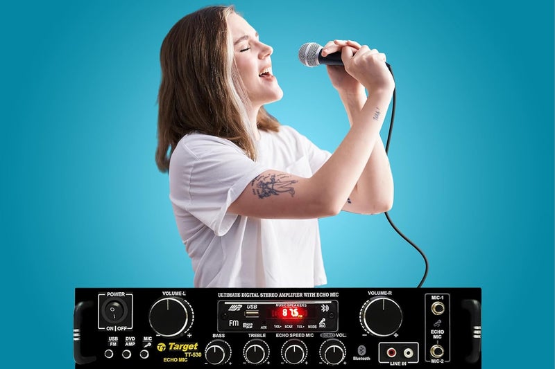 Target - TT - 530 HIFI STEREO AMPLIFIER DIGITAL TECH RMS 80 WATTS WITH USB,AUX,MIC,BLUTHOOTH,AV,2RC-BUILT IN BLUTHOOTH WITH 4440 DOUBLE IC CIRCUIT POWER AV AMPLIFIER PERFECT FOR HOME AND OUTDOOR - Image 3