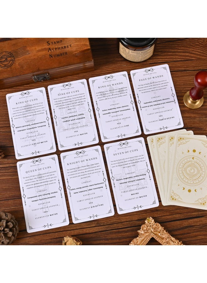 NIBEMINENT 78 pieces of clear-textured tarot cards, a classic tarot learning deck with explanatory notes for divination games, suitable for beginners to use. - Image 5