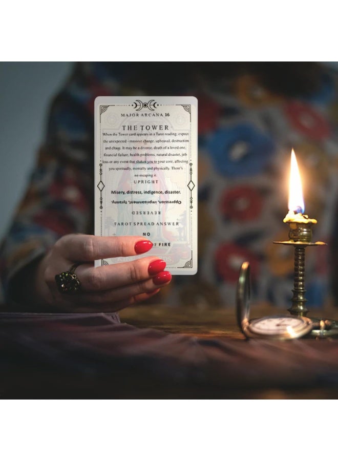 NIBEMINENT 78 pieces of clear-textured tarot cards, a classic tarot learning deck with explanatory notes for divination games, suitable for beginners to use. - Image 2