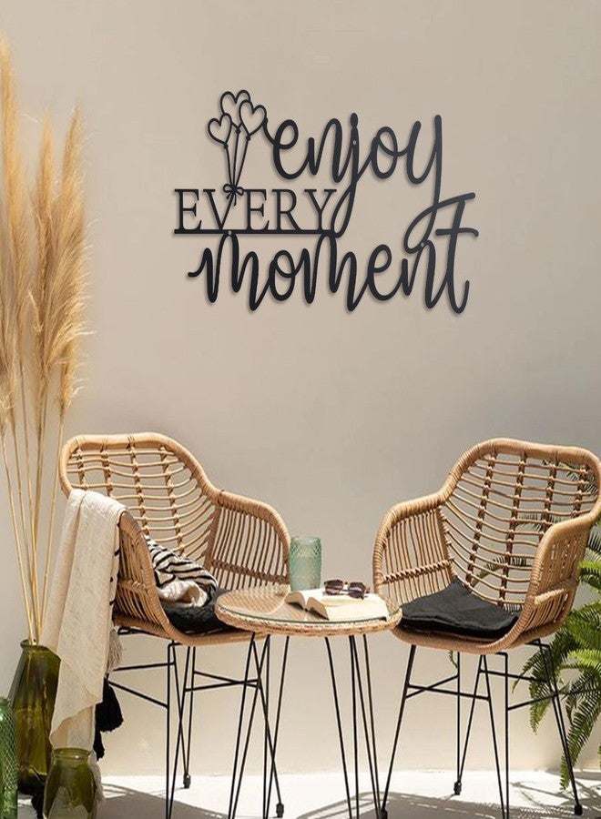 OYEFLY Metal Wall Sign Decor,Metal Words Hallway Wall Decor (Black) - Image 4