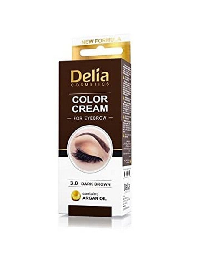 Delia Henna/Color Cream Eyebrow Professional Tint Kit Set Dark Brown - Image 1