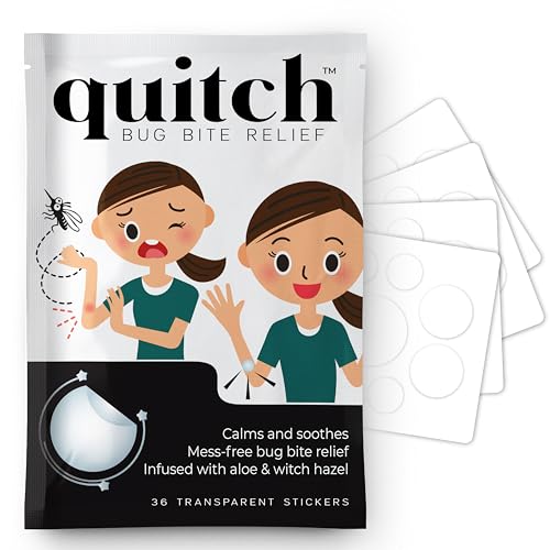 quitch Bug Bite Itch Relief Patch FSA Eligible, Summer Travel Essentials for Kids, Mosquito Anti Itch Cream Alternative, Summer Camp Essentials Itch Relief, Baby hydrocortisone Cream Alternative - Image 1