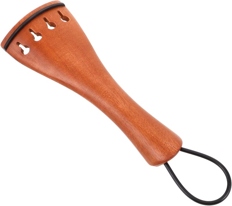 Violin Tailpiece Kit Fine Tuners Tailgut Wood Violin String Adjusters for Repair Practice - Image 1