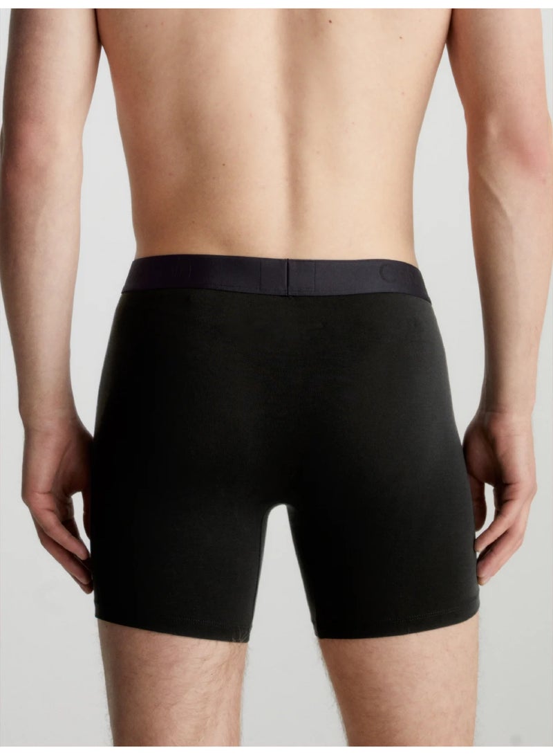 CALVIN KLEIN 3 Pack Boxer Briefs - CK Black - Image 2