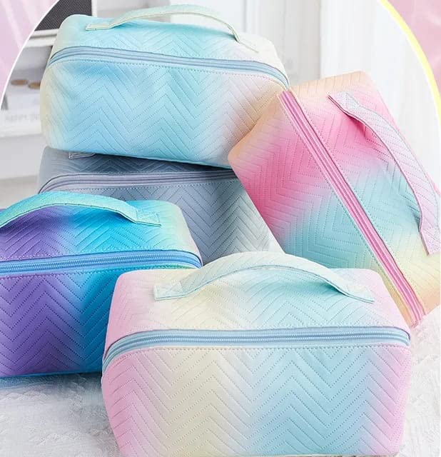 BK10 IMPORT & EXPORT BK 10 IMPORT & EXPORT Multi Color Handheld Soft Light Weight Women Cosmetic Pouch/Make Up Bag/Angel Pouch/Travel Cosmetic Bag for Organize Storage(Assorted Color, Nylon) - Image 5
