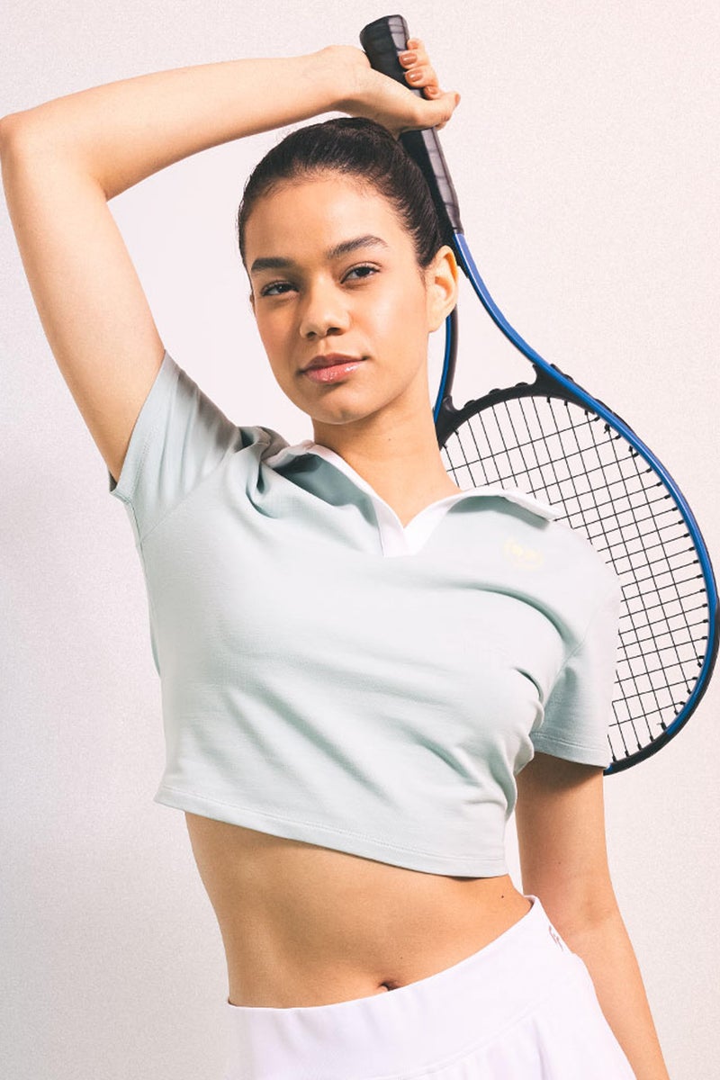 DeFacto Blue Woman DeFactoFit Standard Fit Polo T-Shirt Casual - Image 1