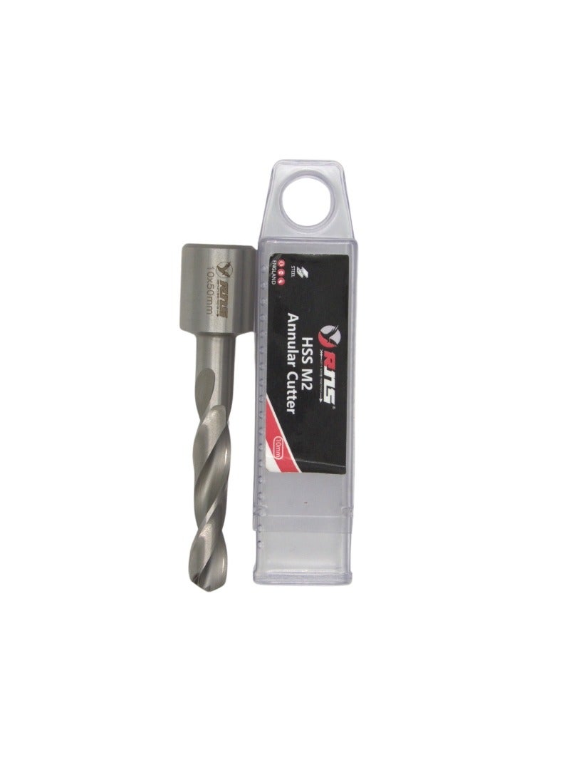 RNS HSS CUTTER WITH UNIVERSAL SHANK ECO 10X50, M2 High Speed Steel Annular Cutter for Precision Metal Cutting, Fabrication and Industrial Use - Image 2
