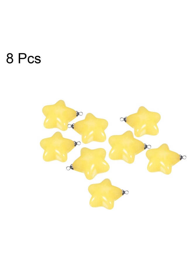Star Pendant, 8pcs 26mm Acrylic Beads with Loop - Image 3