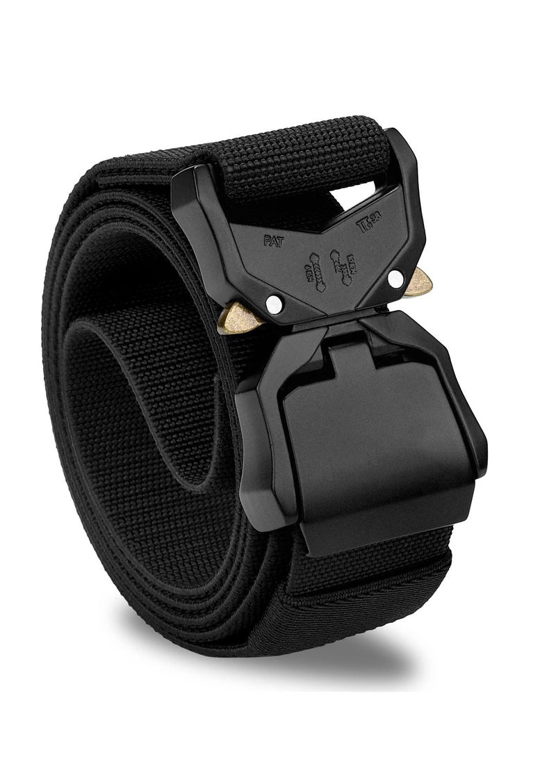 SYOSI Tactical Belt, Nylon 1.5 inch Adjustable Military Belts with Heavy-Duty Quick-Release Buckle for Men Women  - Image 1