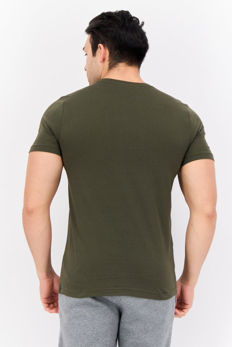 PUMA Men Sportswear Fit Short Sleeve Outdoor T-shirt, Olive - Image 2