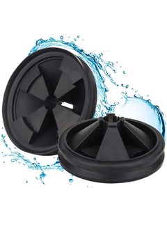 Garbage Disposal Splash Guards, 3 3/8 Inch Sink Baffle for InSinkErator Evolution Series QCB-AM, Food Waste Disposer Stopper Collar Accessories, Rubber Drain Quiet Cover Plugs Insert Parts(2 Pack)