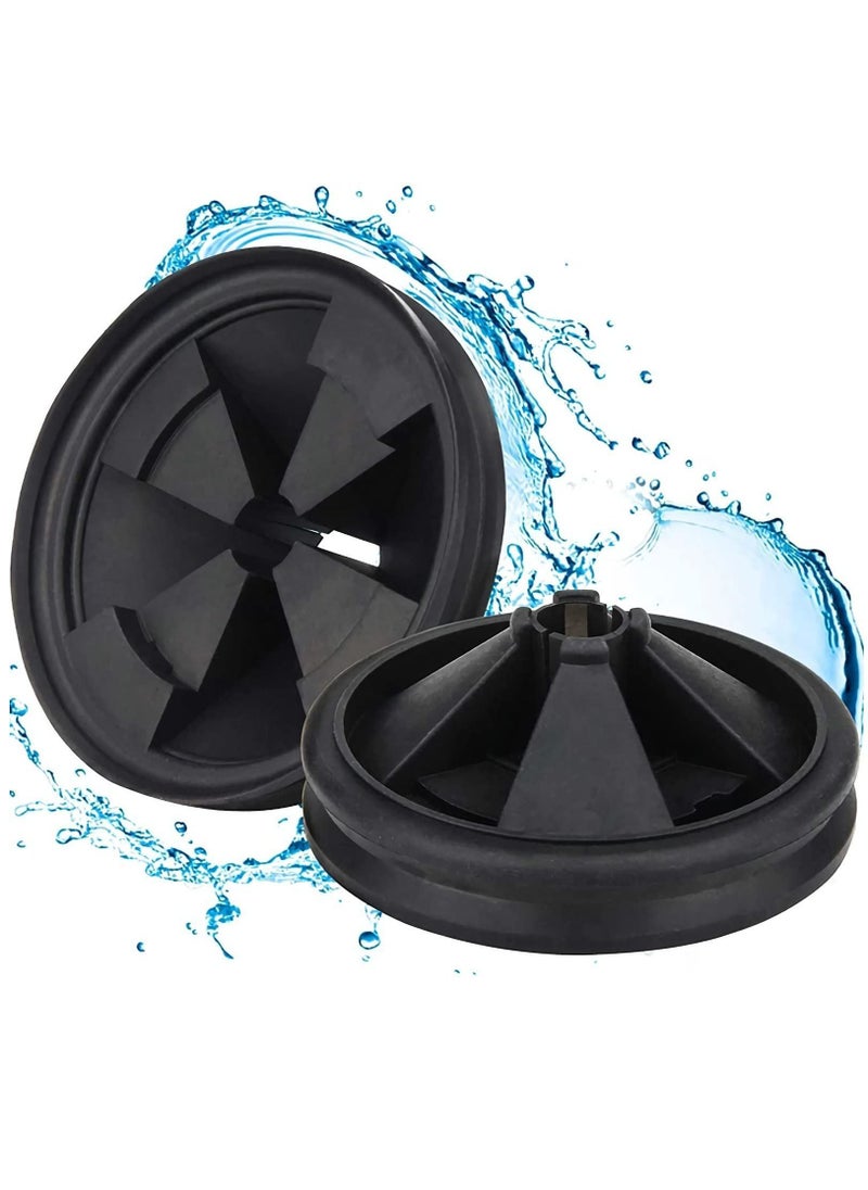 Y&D - Garbage Disposal Splash Guards, 3 3/8 Inch Sink Baffle for InSinkErator Evolution Series QCB-AM, Food Waste Disposer Stopper Collar Accessories, Rubber Drain Quiet Cover Plugs Insert Parts(2 Pack) - Image 1