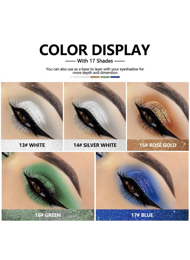 Anglicolor Anglicolor Glitter Eyeshadow Diamond, Liquid Eyeshadow Long-Lasting Quick-Dry, Lightweight Smooth, Shimmer Eyeshadow, Metals Gloss Sparkling Eyeliner Pen, Cosmetics Gift for Girls and Women  - Image 2