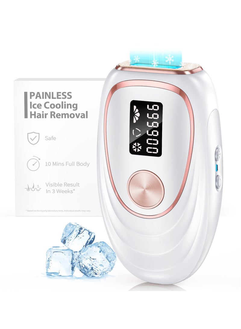 JOOYEE Laser Hair Removal Device Ice Cooling Function for Painless IPL Hair Removal with 999900 Flashes Auto and Manual Mode - Image 1