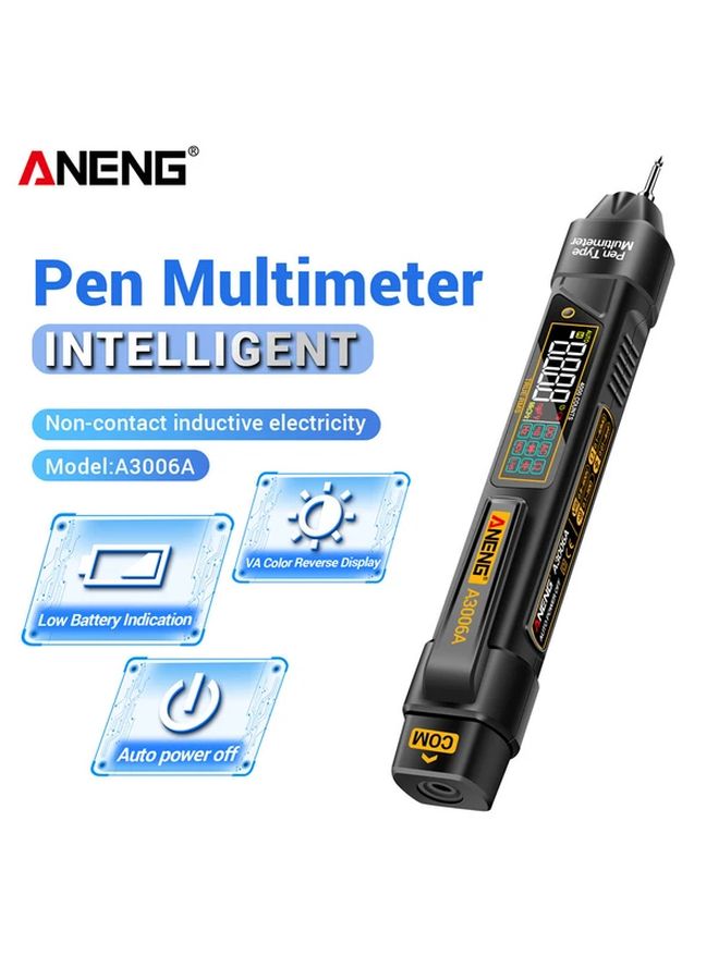 المقياس المتعدد الرقمي ANENG A3006A بعداد 4000، فاحص NCV، الصمام الثنائي، المكثف، الفولت، الأوم، الهرتز - Image 2