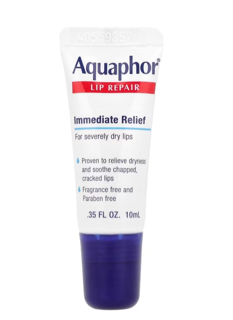 Aquaphor - lip Repair Instant Relief Fragrance Free 0.35 fl oz (10 ml) - Image 1