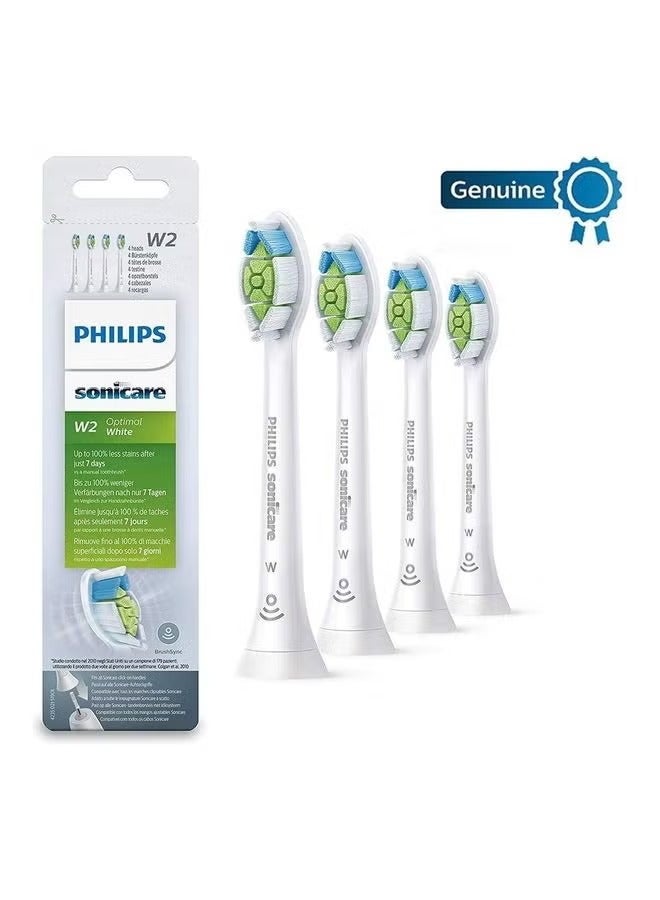 Philips 4-piece replacement toothbrush heads in white - Image 1
