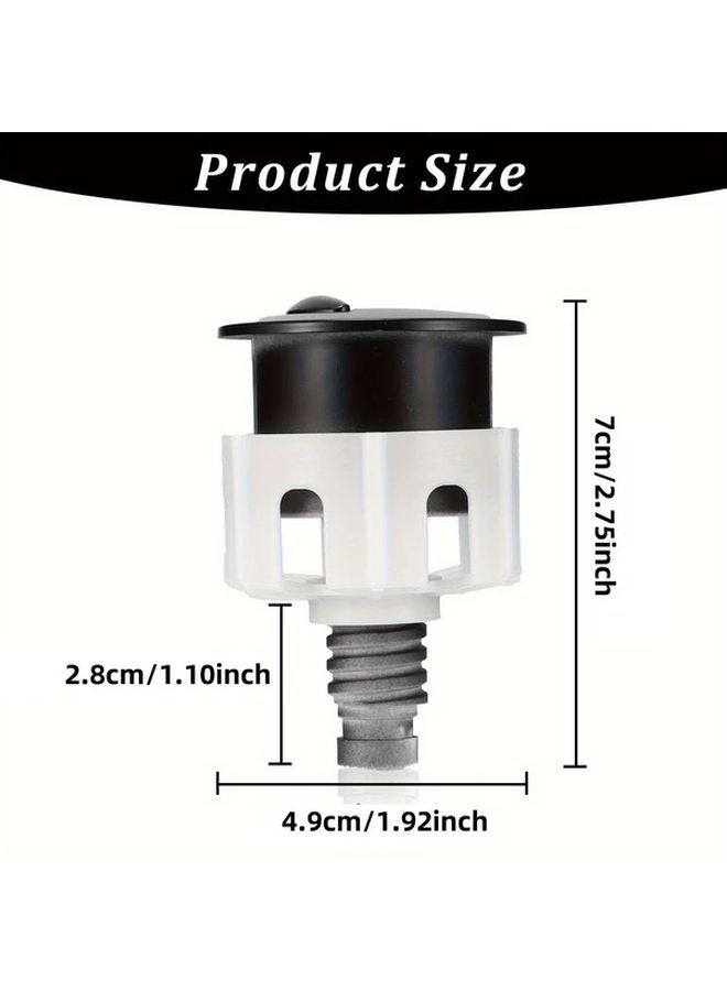 Golden Dual Flush Toilet Button Easy Install Wall Mounted Modern Bathroom - Image 4