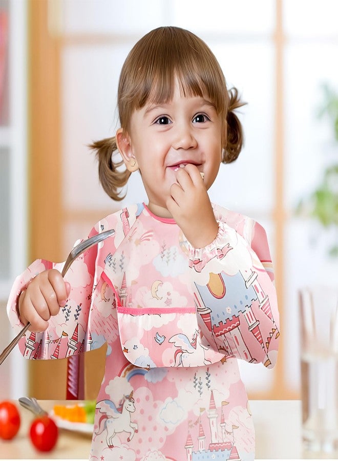 CoolShef مرايل كول شيف للأطفال (من عمر 0 إلى 24 شهرًا) - مرايل قطنية ناعمة ومقاومة للماء بتصاميم كرتونية لطيفة، مثالية لإطعام الأطفال ووجبات طعام نظيفة وخالية من الفوضى. - Image 3