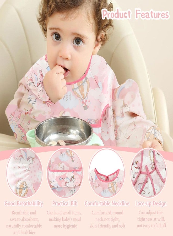 CoolShef مرايل كول شيف للأطفال (من عمر 0 إلى 24 شهرًا) - مرايل قطنية ناعمة ومقاومة للماء بتصاميم كرتونية لطيفة، مثالية لإطعام الأطفال ووجبات طعام نظيفة وخالية من الفوضى. - Image 5