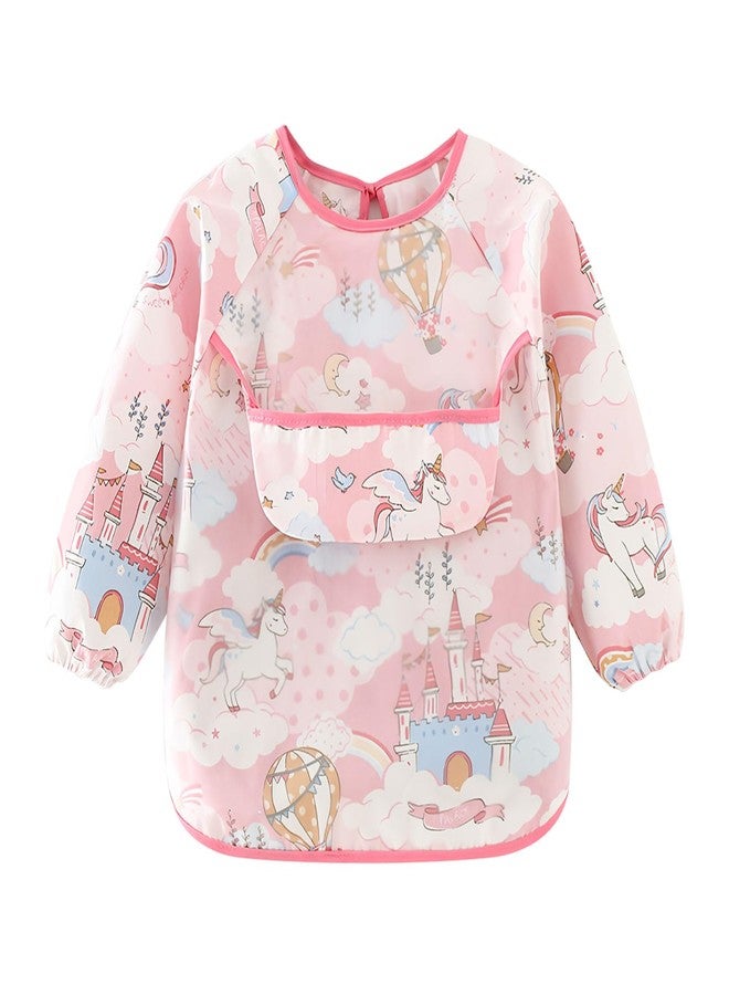 CoolShef مرايل كول شيف للأطفال (من عمر 0 إلى 24 شهرًا) - مرايل قطنية ناعمة ومقاومة للماء بتصاميم كرتونية لطيفة، مثالية لإطعام الأطفال ووجبات طعام نظيفة وخالية من الفوضى. - Image 1