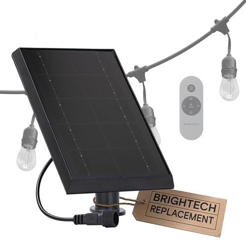 Brightech Ambience Pro Replacement Solar Panel - Compatible Only with Brightech Filament Solar Powered Outdoor String Lights - Solar Panel ONLY, 4W - Image 1
