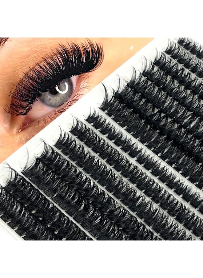 HBZGTLAD - 30D40D50D60D80D Mink Eyelashes 280 Bundles Natural Eyelash Extension 3D Russia Volume Individual Eyelash Cluster Makeup Tools Lashes (60D 80Dd Curl0.07Mmmix) - Image 1