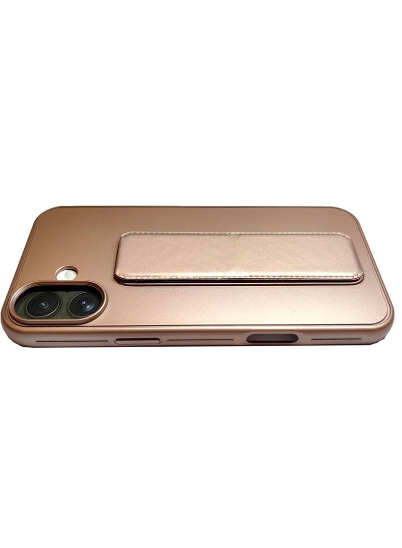 JAJEEK iPhone 16 Magnetic Car Mount Case – Desert Titanium Silicone Kickstand with Hand Strap & Multi-Stand Functionality - Image 4