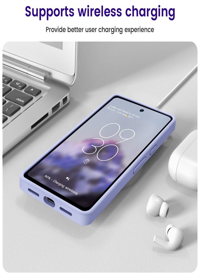 OTOFLY Designed for Pixel 7 Case, Silicone Shockproof Slim Thin Phone Case for Google Pixel 7 6.3 inch (Light Purple) - Image 5