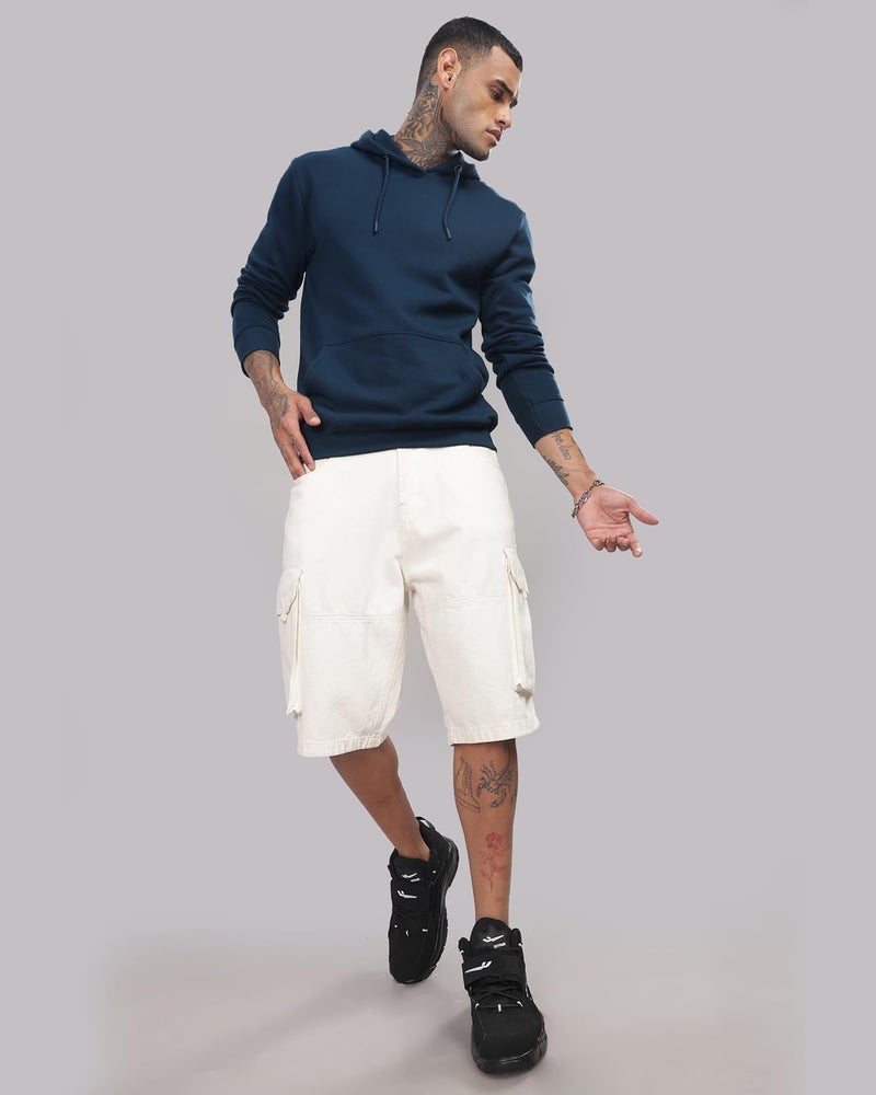 ADRO Plain Hoodie/Sweatshirt for Men & Women (H-M-PLN-SB_Teal_XL) - Image 5