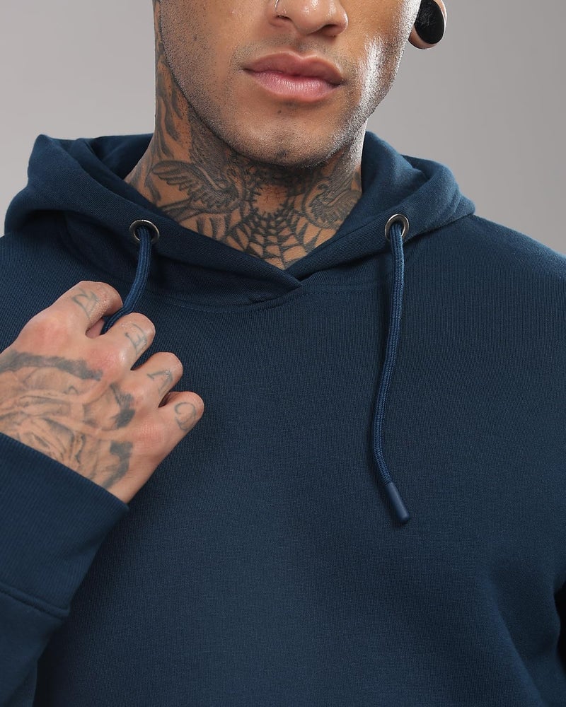 ADRO Plain Hoodie/Sweatshirt for Men & Women (H-M-PLN-SB_Teal_XL) - Image 2